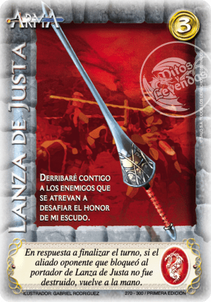 Lanza de Justa