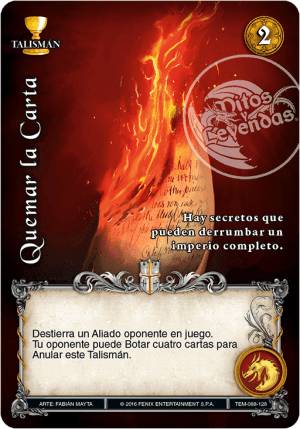 Quemar la carta