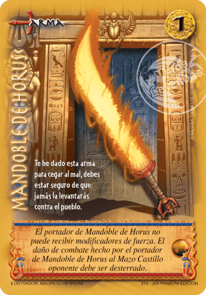 Mandoble de Horus