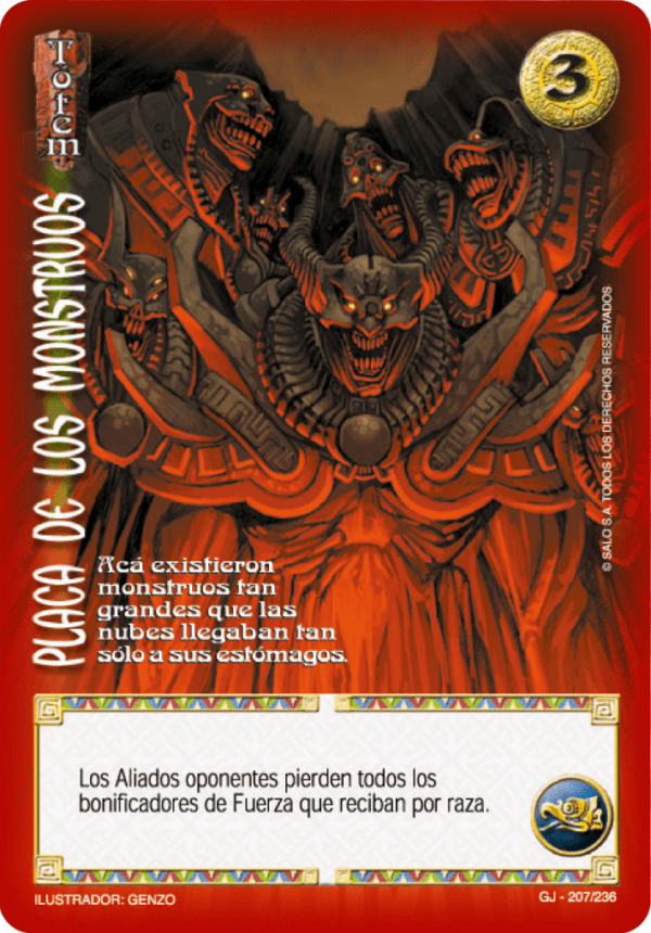 Placa de los Monstruos